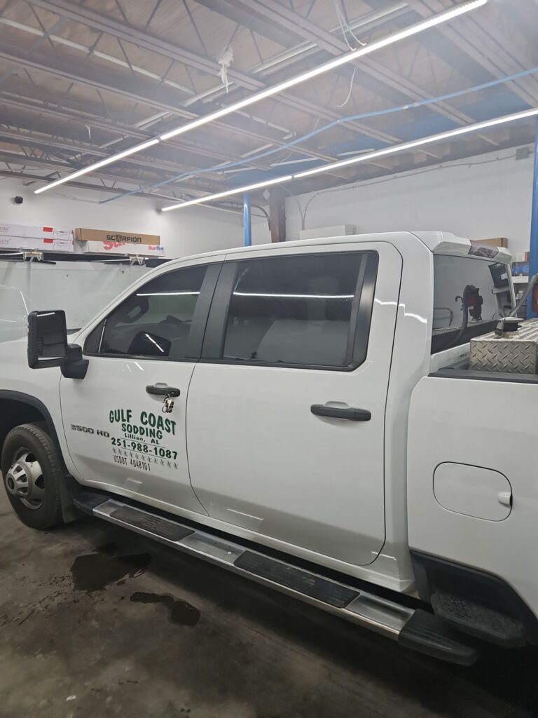 GMC Sierra window tinting in Pensacola FL