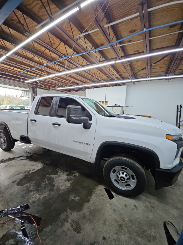 Chevy Silverado 2500 HD window tinting in Pensacola FL