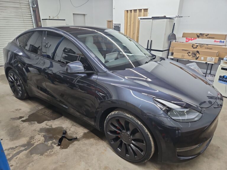 Tesla Model Y window tinting in Pensacola FL