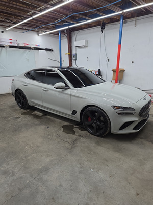 Window Tinting For Genesis G70 Vehicle Project in Pensacola FL
